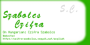 szabolcs czifra business card